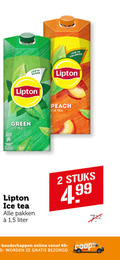 klik op dit plaatje voor een vergroting en voor vergelijkbare aanbiedingen gerelateerd aan ` ice tea 2 40 win calories sugar lipton green peach pakken 1 5 liter stuks online `  ice tea 2 40 win calories sugar lipton green peach pakken 1 5 liter stuks online