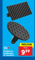 klik op dit plaatje voor een vergroting en voor vergelijkbare aanbiedingen gerelateerd aan ` grill meister gietijzeren hamburger stuk `  grill meister gietijzeren hamburger stuk