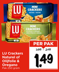 klik op dit plaatje voor een vergroting en voor vergelijkbare aanbiedingen gerelateerd aan ` crackers 8 250 lu mini naturel nature wine olijfolie oregano pak ` crackers 8 250 lu mini naturel nature wine olijfolie oregano pak