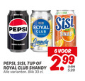 klik op dit plaatje voor een vergroting en voor vergelijkbare aanbiedingen gerelateerd aan ` 6 33 taste pepsi zero sugar r royal club original shandy sisi blik sinas ` 6 33 taste pepsi zero sugar r royal club original shandy sisi blik sinas