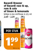 klik op dit plaatje voor een vergroting en voor vergelijkbare aanbiedingen gerelateerd aan ` 250 bacardi breezer razz up rum cola limon lemonade blikje ml flesje grange stuk liter v.a. ` 250 bacardi breezer razz up rum cola limon lemonade blikje ml flesje grange stuk liter v.a.