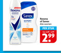 klik op dit plaatje voor een vergroting en voor vergelijkbare aanbiedingen gerelateerd aan ` 1 all day rexona advanced protection 72h body heat cotton dry anti transpirant anti-perspirant sanex expert skin health prebiotic sensitive douchecreme creme douche healthy soorten stuk it let you down ` 1 all day rexona advanced protection 72h body heat cotton dry anti transpirant anti-perspirant sanex expert skin health prebiotic sensitive douchecreme creme douche healthy soorten stuk it let you down