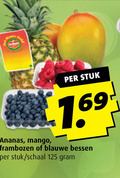 klik op dit plaatje voor een vergroting en voor vergelijkbare aanbiedingen gerelateerd aan ` ananas mango frambozen blauwe bessen stuk schaal `  ananas mango frambozen blauwe bessen stuk schaal