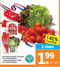 klik op dit plaatje voor een vergroting en voor vergelijkbare aanbiedingen gerelateerd aan ` 2 99 250 cherry tomaten nederland ge rode tricolor kluitsla natuur cherrytomaten sweet palermo puntpaprika stuks beter boer ah.nl ` 2 99 250 cherry tomaten nederland ge rode tricolor kluitsla natuur cherrytomaten sweet palermo puntpaprika stuks beter boer ah.nl