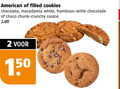 klik op dit plaatje voor een vergroting en voor vergelijkbare aanbiedingen gerelateerd aan ` 2 150 american filled chocolate macadamia white framboos witte chocolade choco chunk crunchy cookie ` 2 150 american filled chocolate macadamia white framboos witte chocolade choco chunk crunchy cookie