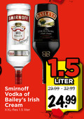 klik op dit plaatje voor een vergroting en voor vergelijkbare aanbiedingen gerelateerd aan ` 1864 smirnoff baileys vodka original track irish cream xxl fles liter ` 1864 smirnoff baileys vodka original track irish cream xxl fles liter