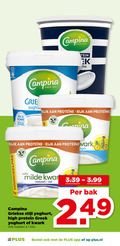 klik op dit plaatje voor een vergroting en voor vergelijkbare aanbiedingen gerelateerd aan ` 1 campina anno romig rijk weide volle milde naturel griekse stijl yoghurt high kwark bakken kilo 3.99 bak plus.nl ` 1 campina anno romig rijk weide volle milde naturel griekse stijl yoghurt high kwark bakken kilo 3.99 bak plus.nl