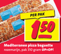 klik op dit plaatje voor een vergroting en voor vergelijkbare aanbiedingen gerelateerd aan ` 150 pak mediterraneo pizza baguette rozemarijn ` 150 pak mediterraneo pizza baguette rozemarijn