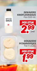 klik op dit plaatje voor een vergroting en voor vergelijkbare aanbiedingen gerelateerd aan ` 4 500 knoflook saus dekavers knoflooksaus fles ml stuk 2 99 pitabroodjes pak stuks ` 4 500 knoflook saus dekavers knoflooksaus fles ml stuk 2 99 pitabroodjes pak stuks