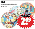 klik op dit plaatje voor een vergroting en voor vergelijkbare aanbiedingen gerelateerd aan ` 23 bal o.a. stitch paw patrol cm elders 5.99 2 69 ` 23 bal o.a. stitch paw patrol cm elders 5.99 2 69