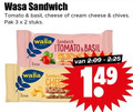 klik op dit plaatje voor een vergroting en voor vergelijkbare aanbiedingen gerelateerd aan ` 2 3 wasa sandwich tomato basil cheese cream chives pak stuks sticks ` 2 3 wasa sandwich tomato basil cheese cream chives pak stuks sticks