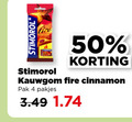 klik op dit plaatje voor een vergroting en voor vergelijkbare aanbiedingen gerelateerd aan ` kauwgom 4 50 stimorol cinnamon pak `  kauwgom 4 50 stimorol cinnamon pak