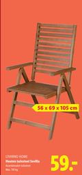 klik op dit plaatje voor een vergroting en voor vergelijkbare aanbiedingen gerelateerd aan ` 69 cm livarno home houten tuinstoel sevilla ` 69 cm livarno home houten tuinstoel sevilla