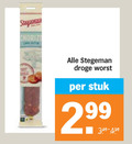klik op dit plaatje voor een vergroting en voor vergelijkbare aanbiedingen gerelateerd aan ` chorizo stegeman droge worst stuk 2 99 ` chorizo stegeman droge worst stuk 2 99