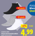 klik op dit plaatje voor een vergroting en voor vergelijkbare aanbiedingen gerelateerd aan ` 10 pack esmara men paar herensneakersokken maten ` 10 pack esmara men paar herensneakersokken maten