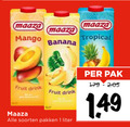 klik op dit plaatje voor een vergroting en voor vergelijkbare aanbiedingen gerelateerd aan ` 1 maaza mango tropical banana pak fruit drink soorten pakken liter ` 1 maaza mango tropical banana pak fruit drink soorten pakken liter