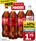 klik op dit plaatje voor een vergroting en voor vergelijkbare aanbiedingen gerelateerd aan ` cola 40 smaakt minder coca original zero sugar calories refresh fles flessen liter ` cola 40 smaakt minder coca original zero sugar calories refresh fles flessen liter