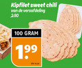 klik op dit plaatje voor een vergroting en voor vergelijkbare aanbiedingen gerelateerd aan ` 100 kipfilet sweet chili versafdeling kilo ` 100 kipfilet sweet chili versafdeling kilo