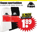 klik op dit plaatje voor een vergroting en voor vergelijkbare aanbiedingen gerelateerd aan ` 3 46 kappa sportsokken zwart wit maten pack elders 3.99 pairs `  3 46 kappa sportsokken zwart wit maten pack elders 3.99 pairs