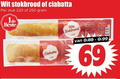 klik op dit plaatje voor een vergroting en voor vergelijkbare aanbiedingen gerelateerd aan ` 69 250 wit stokbrood ciabatta stuk ` 69 250 wit stokbrood ciabatta stuk