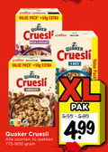 klik op dit plaatje voor een vergroting en voor vergelijkbare aanbiedingen gerelateerd aan ` 4 pack quaker cruesli raisin hazelnut chocolate soorten xl pakken nuts pak ` 4 pack quaker cruesli raisin hazelnut chocolate soorten xl pakken nuts pak