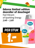 klik op dit plaatje voor een vergroting en voor vergelijkbare aanbiedingen gerelateerd aan ` douchegel deodorant odorex limited edition deoroller feel vibrant sparkling energy stuk `  douchegel deodorant odorex limited edition deoroller feel vibrant sparkling energy stuk