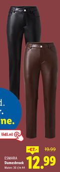 klik op dit plaatje voor een vergroting en voor vergelijkbare aanbiedingen gerelateerd aan ` 36 44 lidl.nl esmara damesbroek maten ` 36 44 lidl.nl esmara damesbroek maten