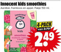 klik op dit plaatje voor een vergroting en voor vergelijkbare aanbiedingen gerelateerd aan ` 4 100 150 innocent kids smoothies aardbei framboos appel pakje ml x4 fruit strawberries raspberries out fridge apples sugar pack ` 4 100 150 innocent kids smoothies aardbei framboos appel pakje ml x4 fruit strawberries raspberries out fridge apples sugar pack