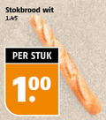 klik op dit plaatje voor een vergroting en voor vergelijkbare aanbiedingen gerelateerd aan ` stokbrood wit stuk 00 10 ` stokbrood wit stuk 00 10