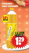 klik op dit plaatje voor een vergroting en voor vergelijkbare aanbiedingen gerelateerd aan ` frisdrank fernandes super pineapple fles liter ` frisdrank fernandes super pineapple fles liter