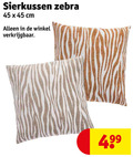 klik op dit plaatje voor een vergroting en voor vergelijkbare aanbiedingen gerelateerd aan ` 45 sierkussen zebra cm ` 45 sierkussen zebra cm
