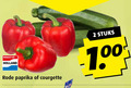 klik op dit plaatje voor een vergroting en voor vergelijkbare aanbiedingen gerelateerd aan ` paprika courgette 2 holland rode stuks `  paprika courgette 2 holland rode stuks