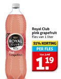 klik op dit plaatje voor een vergroting en voor vergelijkbare aanbiedingen gerelateerd aan ` 1 19 royal club suiker pink grapefruit fles liter ` 1 19 royal club suiker pink grapefruit fles liter