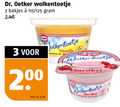 klik op dit plaatje voor een vergroting en voor vergelijkbare aanbiedingen gerelateerd aan ` toetje 3 200 dr. oetker wolkentoetje bakjes kilo v.a. vanille dr aardbei `  toetje 3 200 dr. oetker wolkentoetje bakjes kilo v.a. vanille dr aardbei