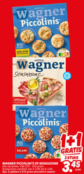 klik op dit plaatje voor een vergroting en voor vergelijkbare aanbiedingen gerelateerd aan ` diepvriespizza 1 2 9 original wagner piccolinis stuks formaggi nutri score sensazione knapperig vraiment fles salami pak varieeren pakken `  diepvriespizza 1 2 9 original wagner piccolinis stuks formaggi nutri score sensazione knapperig vraiment fles salami pak varieeren pakken