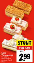 klik op dit plaatje voor een vergroting en voor vergelijkbare aanbiedingen gerelateerd aan ` 2 luxe tompouces slagroom nougatine aardbei pak stuks 3.99 ` 2 luxe tompouces slagroom nougatine aardbei pak stuks 3.99