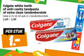 klik op dit plaatje voor een vergroting en voor vergelijkbare aanbiedingen gerelateerd aan ` 2 colgate white anti tandpasta clean tandenborstels tube ml pak stuk with baking soda bee co ` 2 colgate white anti tandpasta clean tandenborstels tube ml pak stuk with baking soda bee co