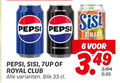 klik op dit plaatje voor een vergroting en voor vergelijkbare aanbiedingen gerelateerd aan ` frisdrank cola 6 33 pepsi zero sugar sisi royal club blik sinas ` frisdrank cola 6 33 pepsi zero sugar sisi royal club blik sinas
