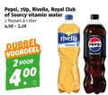 klik op dit plaatje voor een vergroting en voor vergelijkbare aanbiedingen gerelateerd aan ` 1 2 pepsi rivella royal club sourcy vitamin water flessen liter dubbel voordeel original ` 1 2 pepsi rivella royal club sourcy vitamin water flessen liter dubbel voordeel original