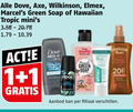 klik op dit plaatje voor een vergroting en voor vergelijkbare aanbiedingen gerelateerd aan ` 1 20 dove axe wilkinson elmex green soap hawaiian tropic men care shampoo clear comfort aanbod ` 1 20 dove axe wilkinson elmex green soap hawaiian tropic men care shampoo clear comfort aanbod