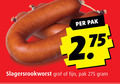 klik op dit plaatje voor een vergroting en voor vergelijkbare aanbiedingen gerelateerd aan ` rookworst pak slagersrookworst grof fijn ` rookworst pak slagersrookworst grof fijn
