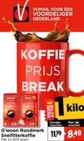 klik op dit plaatje voor een vergroting en voor vergelijkbare aanbiedingen gerelateerd aan ` koffie 500 nederland gwoon rood roodmerk break voordeel snelfilterkoffie pak 2x voucher kilo ` koffie 500 nederland gwoon rood roodmerk break voordeel snelfilterkoffie pak 2x voucher kilo