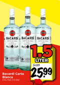 klik op dit plaatje voor een vergroting en voor vergelijkbare aanbiedingen gerelateerd aan ` bacardi carta blanca xxl fles 1 5 liter ` bacardi carta blanca xxl fles 1 5 liter