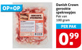klik op dit plaatje voor een vergroting en voor vergelijkbare aanbiedingen gerelateerd aan ` spekreepjes 99 100 gerookte danish crown pak `  spekreepjes 99 100 gerookte danish crown pak