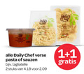 klik op dit plaatje voor een vergroting en voor vergelijkbare aanbiedingen gerelateerd aan ` pasta tagliatelle 1 2 daily chef verse sauzen stuks kaas `  pasta tagliatelle 1 2 daily chef verse sauzen stuks kaas