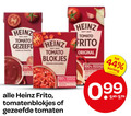 klik op dit plaatje voor een vergroting en voor vergelijkbare aanbiedingen gerelateerd aan ` 44 100 heinz tomato gezeefd fast blokjes frito original tomaten tomatenblokjes gezeefde ` 44 100 heinz tomato gezeefd fast blokjes frito original tomaten tomatenblokjes gezeefde