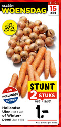 klik op dit plaatje voor een vergroting en voor vergelijkbare aanbiedingen gerelateerd aan ` uien 1 2 6 12 15 woensdag hollandse boeren kilo winter zak stuks ` uien 1 2 6 12 15 woensdag hollandse boeren kilo winter zak stuks