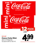 klik op dit plaatje voor een vergroting en voor vergelijkbare aanbiedingen gerelateerd aan ` cola 12 150 mini coca original taste refreshing zero regular pack blik ml ` cola 12 150 mini coca original taste refreshing zero regular pack blik ml