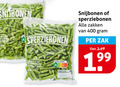 klik op dit plaatje voor een vergroting en voor vergelijkbare aanbiedingen gerelateerd aan ` snijbonen sperziebonen 400 min wokken stomen nutri score zakken zak ` snijbonen sperziebonen 400 min wokken stomen nutri score zakken zak