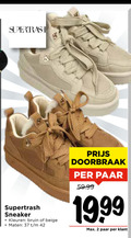 klik op dit plaatje voor een vergroting en voor vergelijkbare aanbiedingen gerelateerd aan ` 2 42 supertrash sneaker kleuren bruin beige maten doorbraak paar `  2 42 supertrash sneaker kleuren bruin beige maten doorbraak paar